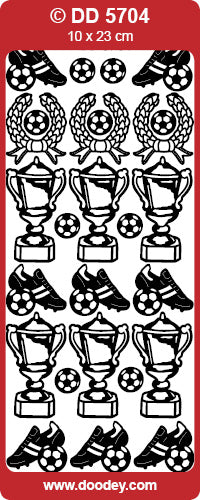 DD5704 Football Trophy  Peel Off