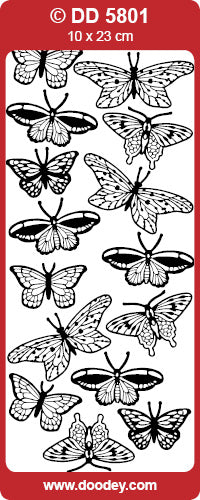 DD5801 Butterflies / Realistic Peel Off