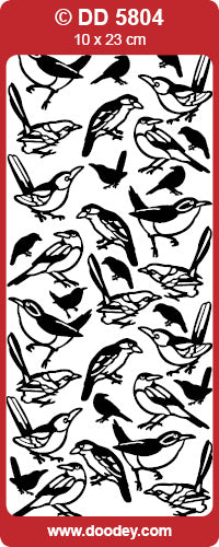 DD5804 Birds / Realistic Peel Off