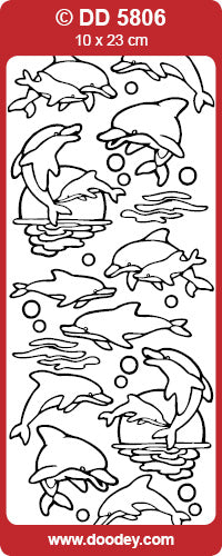 DD5806 Dolphins / Realistic Peel Off
