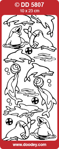 DD5807 Dolphins / Trained Peel Off