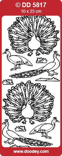 DD5817 Peacocks Peel Off