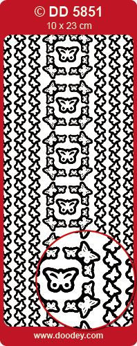 DD5851 Butterfly Corners Peel Off