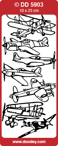 DD5903 Vintage Planes  Peel Off