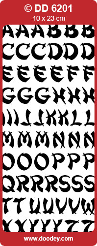 DD6201 Oriental Alphabet Peel Off