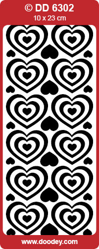DD6302 Heart in Heart Peel Off