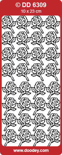 DD6309 Rose Stems  Peel Off