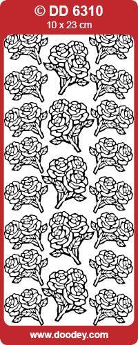 DD6310 Rose Bouquet  Peel Off