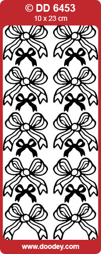 DD6453 Bows Large Peel Off