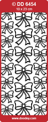DD6454 Bows Assorted Peel Off