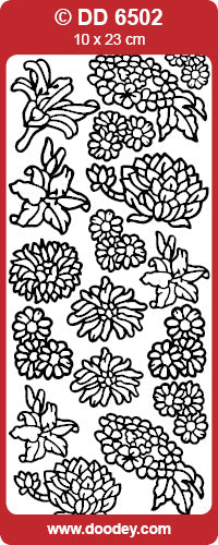 DD6502 Flowers / Various Peel Off