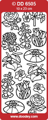 DD6505 Flowers / Various 2 Peel Off