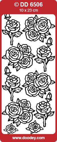 DD6506 Roses / Various Peel Off