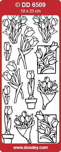 DD6509 Tulips / Various Peel Off