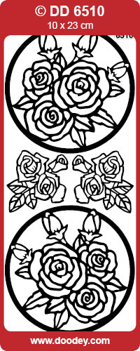 DD6510 Roses Window Peel Off