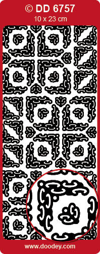 DD6757 Corners Space Invaders Peel Off