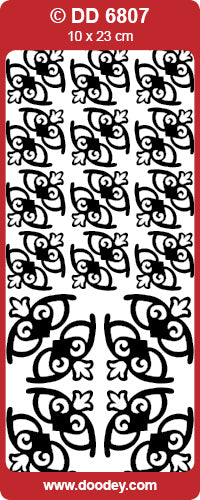 DD6807 Decorative Hearts Peel Off