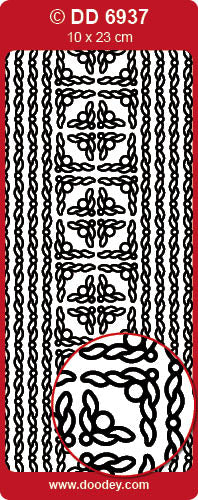 DD6937 Frames  Corners Ornament Leaves Peel Off
