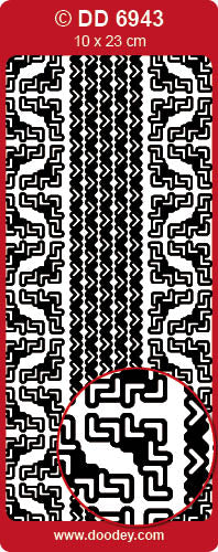 DD6943 Decorative Corners 6 Peel Off