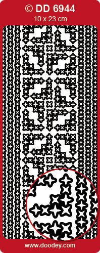 DD6944 Frames & Corners with stars Peel Off