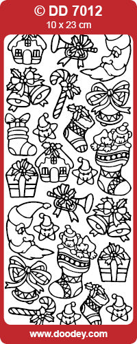 DD7012 Various Christmas Designs Peel Off