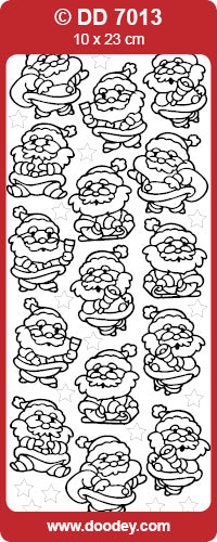DD7013 Santa Claus At Work Peel Off