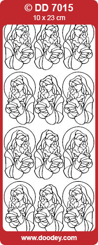 DD7015 Mary Infant Jesus Peel Off