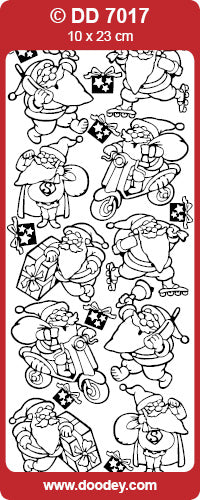 DD7017 Modern Santa Peel Off