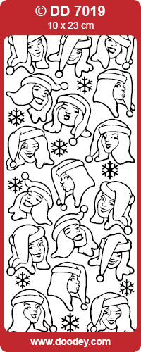 DD7019 Miss Christmas Peel Off