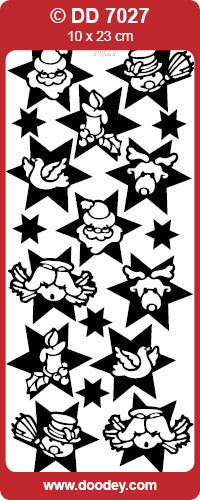 DD7027 Stars with Figures Peel Off