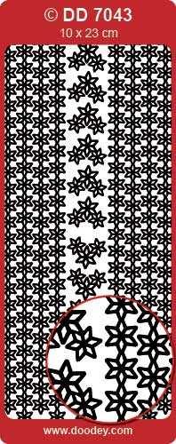 DD7043 Christmas Star NEW Peel Off