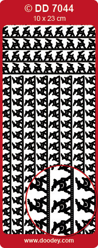 DD7044 Reindeer Border Peel Off