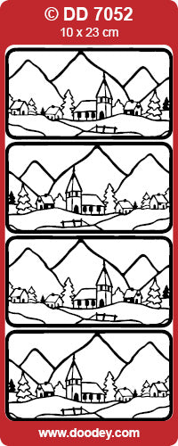 DD7052 Alpine Snowscene Peel Off