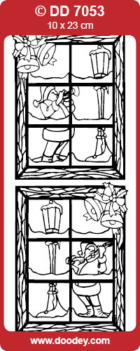 DD7053 Window with Musicians Peel Off