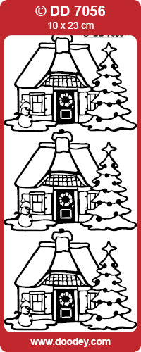 DD7056 Home at Christmas Peel Off