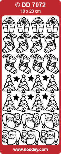 DD7072 Xmas Various Peel Off