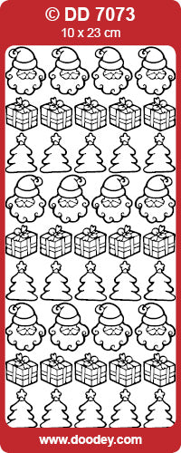 DD7073 Xmas Day / Presents Peel Off