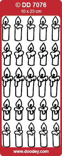 DD7076 Candles Peel Off