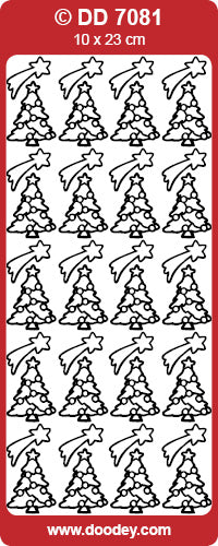 DD7081 Xmas Tree / Falling Star Peel Off
