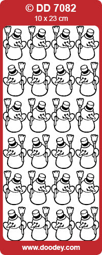 DD7082 Little Snowman Peel Off