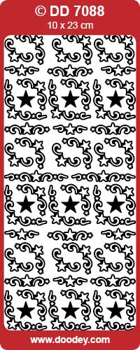 DD7088 Small Christmas Corners Peel Off