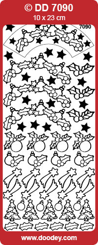 DD7090 Xmas Day / Holly Peel Off