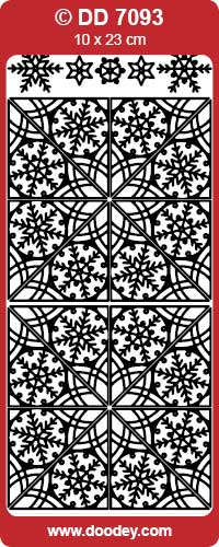 DD7093 Snowflake Corners Peel Off