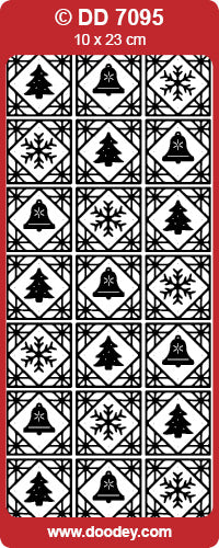 DD7095 Christmas Square Diverse Peel Off