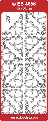 EB4656 Corner Ornament Embroidery Peel Off