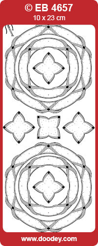 EB4657 Flower with Rope Embroidery Peel Off