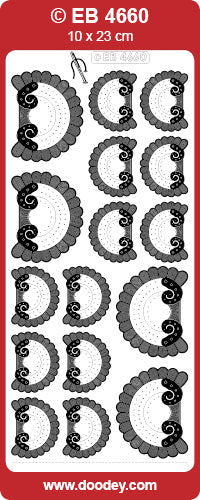 EB4660 Corner Inca Large & Small Embroidery Peel Off