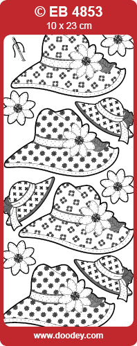 EB4853 Floppy Hats Embroidery Peel Off