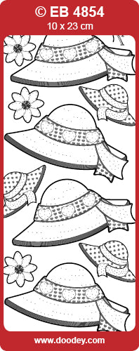 EB4854 Bonnets Embroidery Peel Off