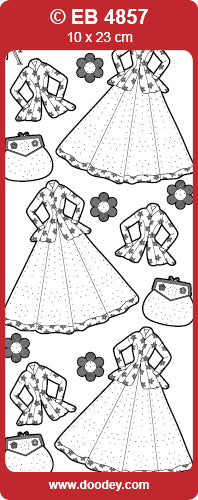 EB4857 Dress & Jacket Embroidery Peel Off